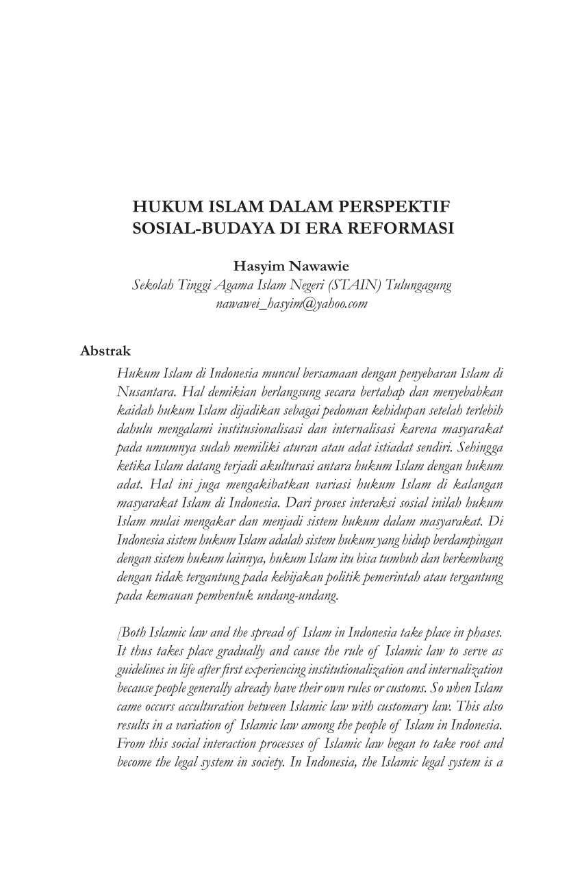 Pengertian hukum islam pdf